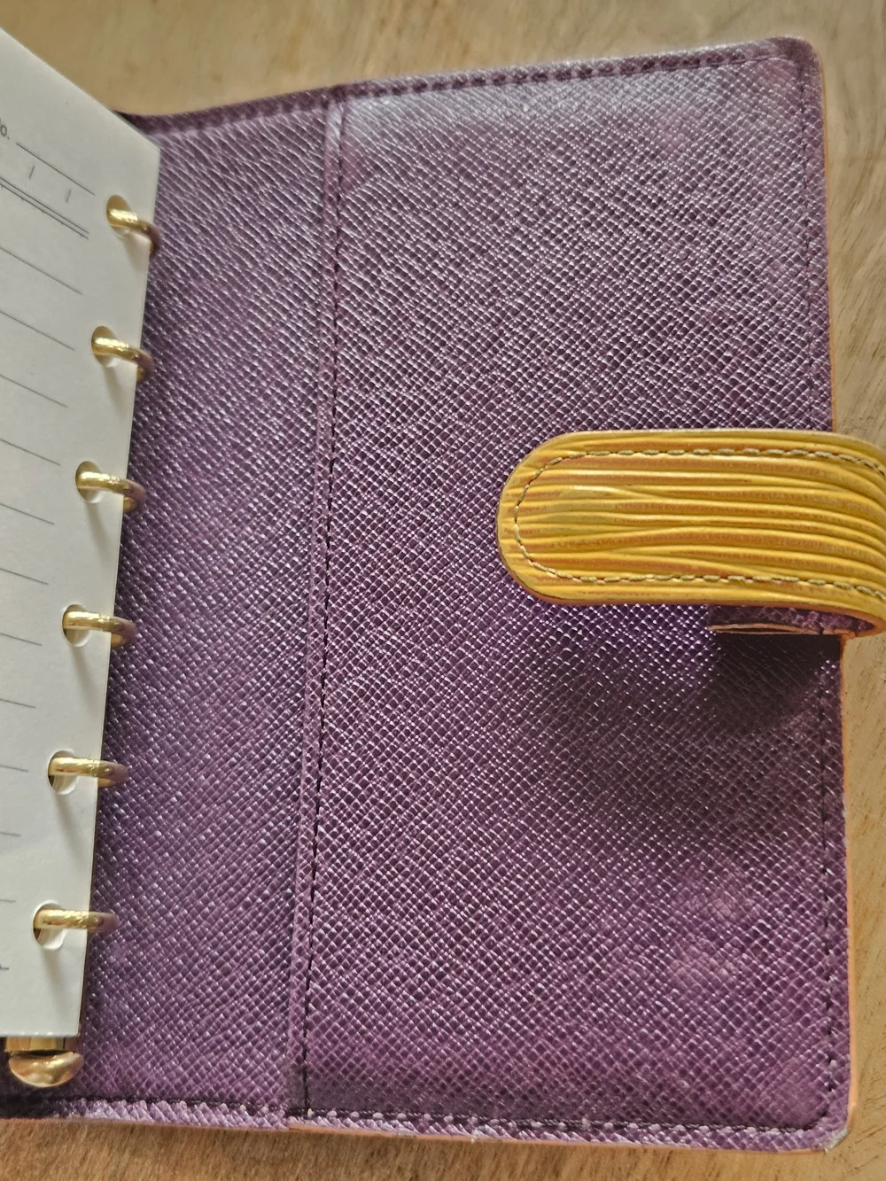 Louis Vuitton Yellow Epi Leather Agenda Cover with Snap